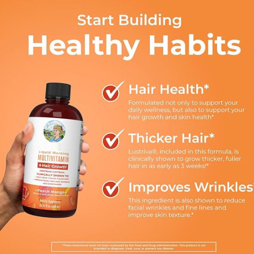 Hair Growth Multivitamin Liquid Supplement